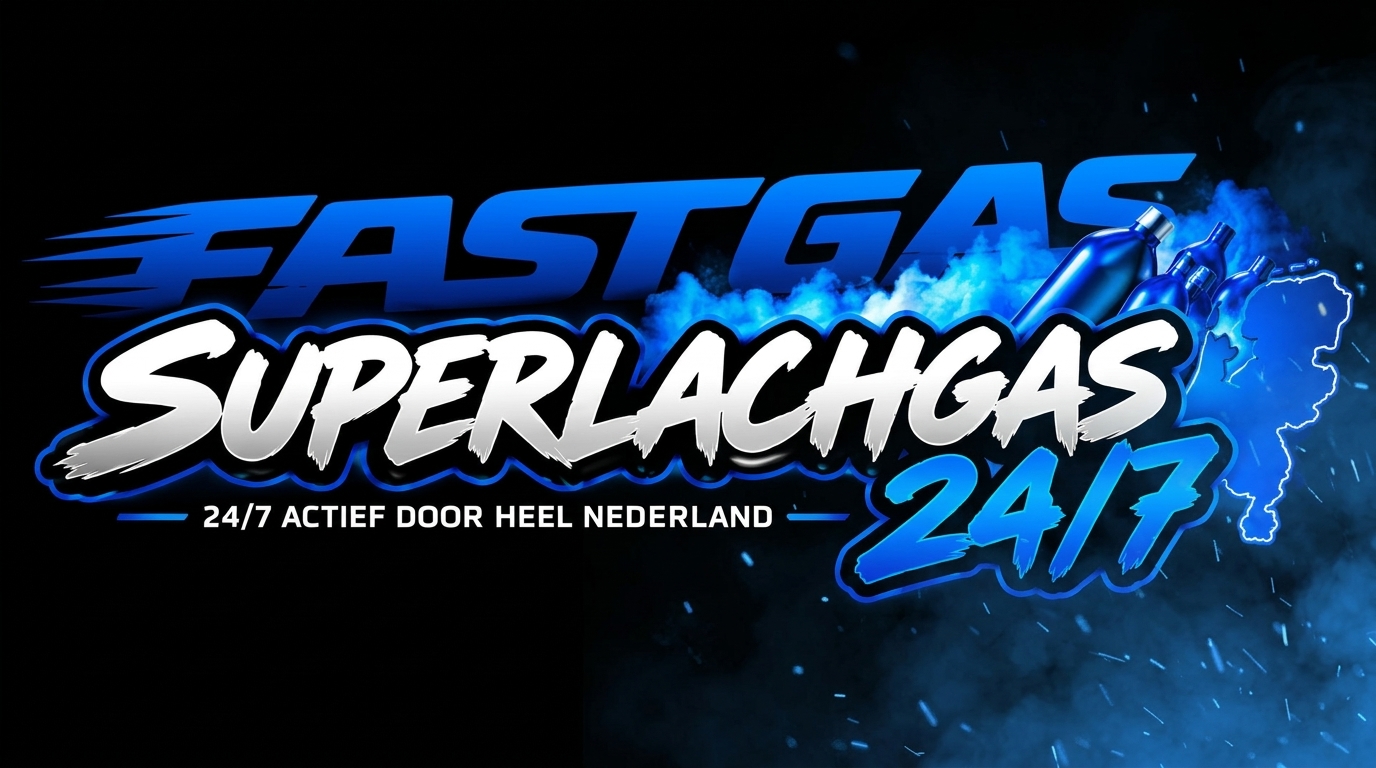 Fastgas Superlachgas 24/7 — originele lachgas tanks, actief door heel Nederland